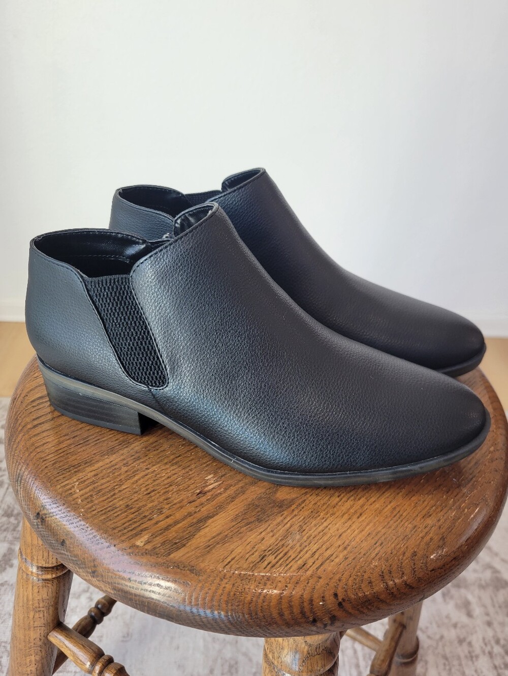 SOUL Naturalizer Respect Black Ankle Boots Womens 8W Comfort Booties